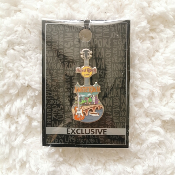 Hard Rock Cafe Amsterdam Canal Pin - Picture 1 of 1